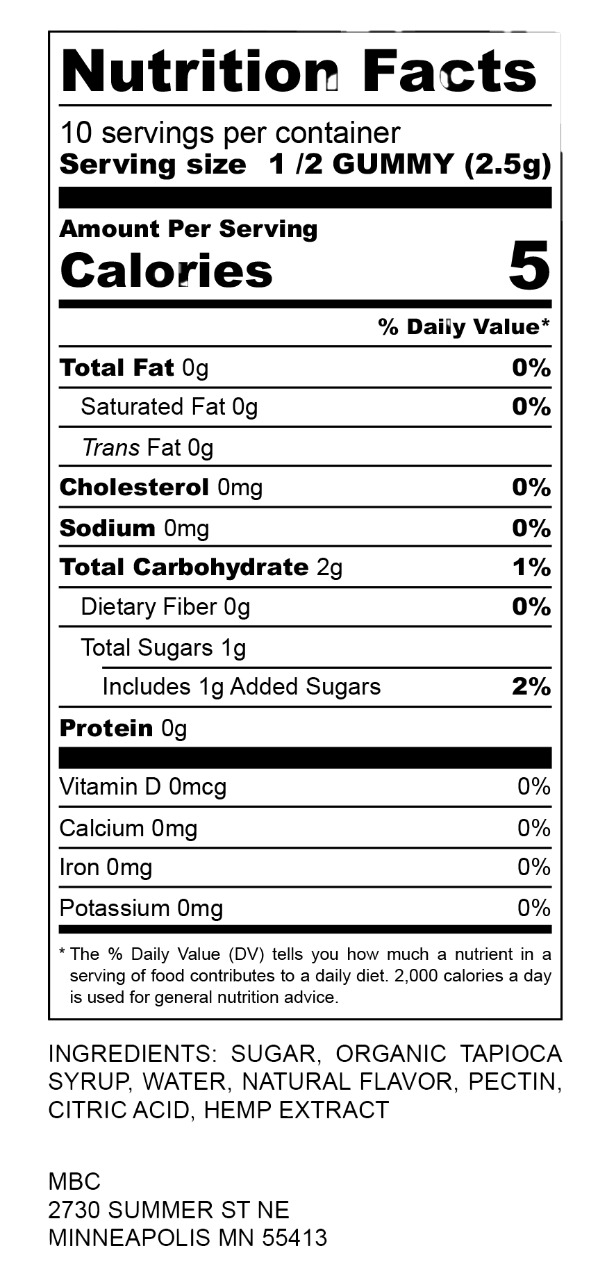 Daytime FOCUS CBG/ Δ9 -THC Gummies